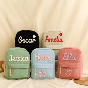 Customized Children&#39;s Backpacks / Personalized Embroidered Name Backpacks / Back-To-School Gifts/Large-Capacity Backpacks/Gifts For Children