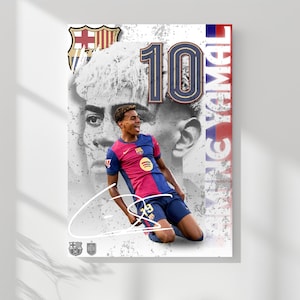 Lamine Yamal Poster – Soccer Wall Art | Barcelona Football Print | Rising Star Decor | Instant Download