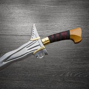 Hand Forged Carbon Steel Sword, Philippine Sword, Moro Kris Sword, Handmade Sword With Wood Scabbard, Best Gift For Him , Birthday Gift