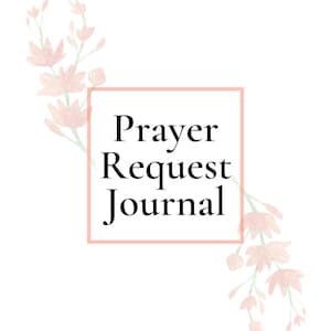 Digital Prayer Request Journal Template (PLR)