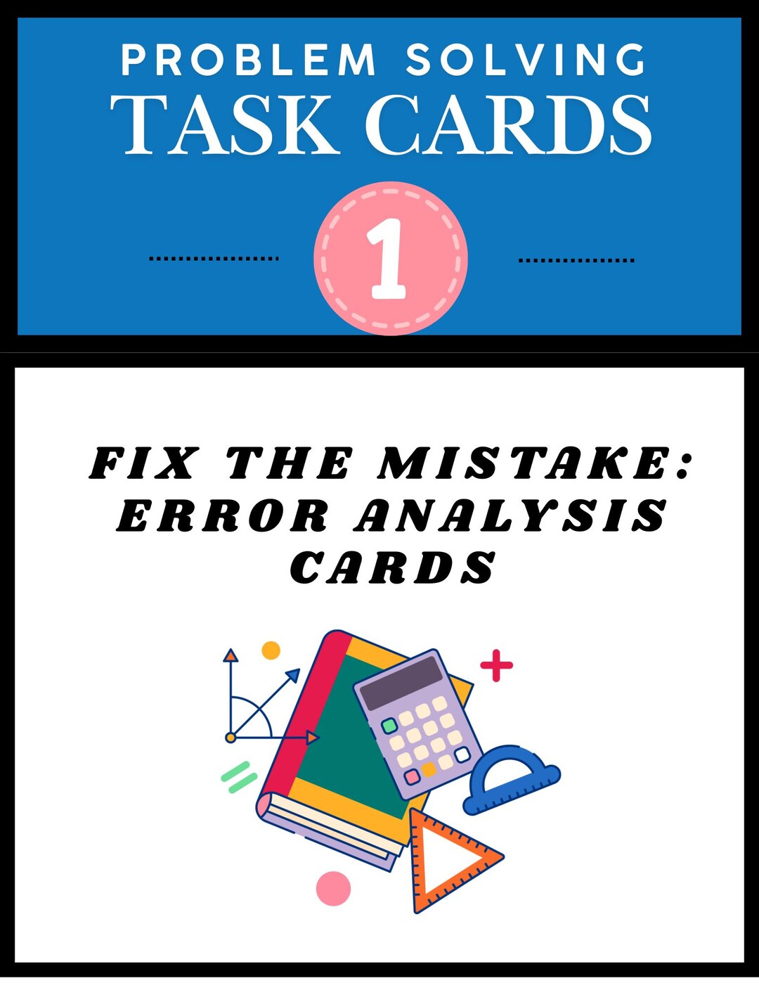 Fix the Mistake: Error Analysis Cards - Etsy