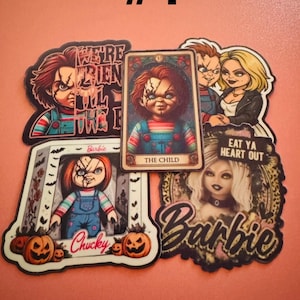 Chucky Horror Stickers: Waterproof Vinyl Decals - Glossy or Holographic
