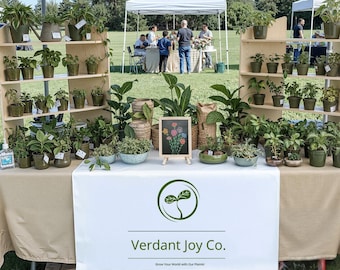 Custom Logo Canvas Table Runner, Personalized Market Vendor Booth Banner, Pop Up Decoration Sign, Event Table Banner, Home Decor