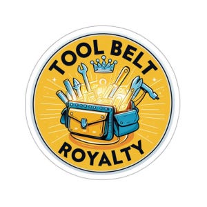 Funny Tradesmen Decal Electrician Gift Tradesmen Gift Toolbox Sticker Construction Humor Vinyl Die Cut Sticker