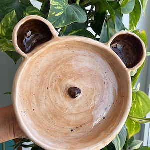 Handgemachte Teddybär gemusterte Platte