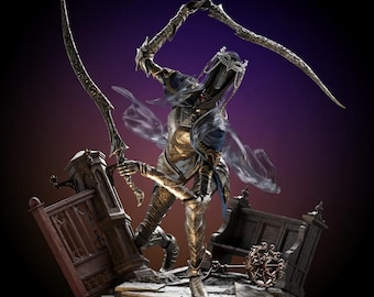 Diorama da Dançarina do Vale Boreal – Dark Souls III | Estátua em Ultra HD 16K