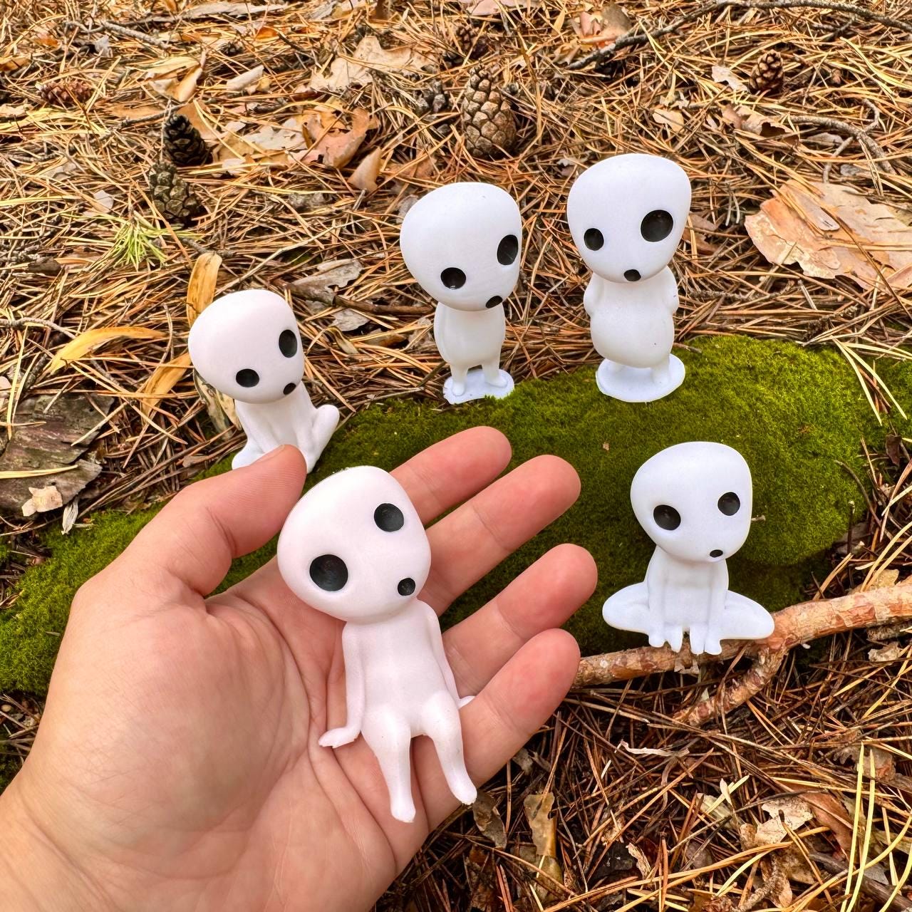 森の精霊コダマの置物 5体セット | スタジオジブリ風インテリア