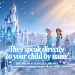 Personalized Ice Queen Snowman Video Message – Custom Name Greeting (Digital)