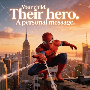 Personalized Superhero Birthday Video – Custom Animated Message (Digital Download)