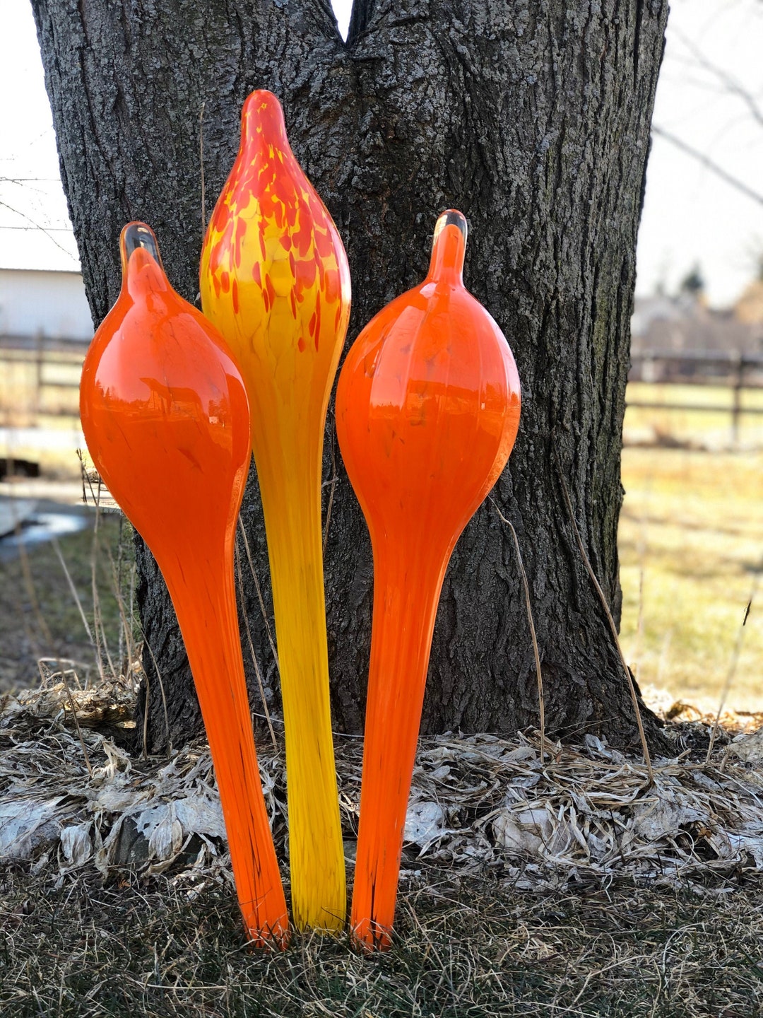 MADE TO ORDER Blown Glass Yard Art Etsy