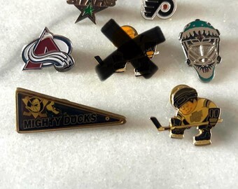 Épinglettes vintage de hockey (LNH officiels, ACE et otros)