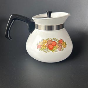 Théière vintage «Corningware» 900 ml. Motivo « La especia de la vida ».