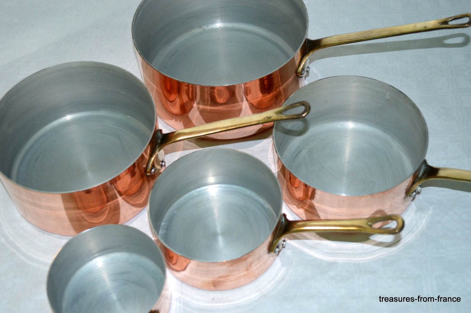 French copper pots pans cuisine professional casseroles en Etsy