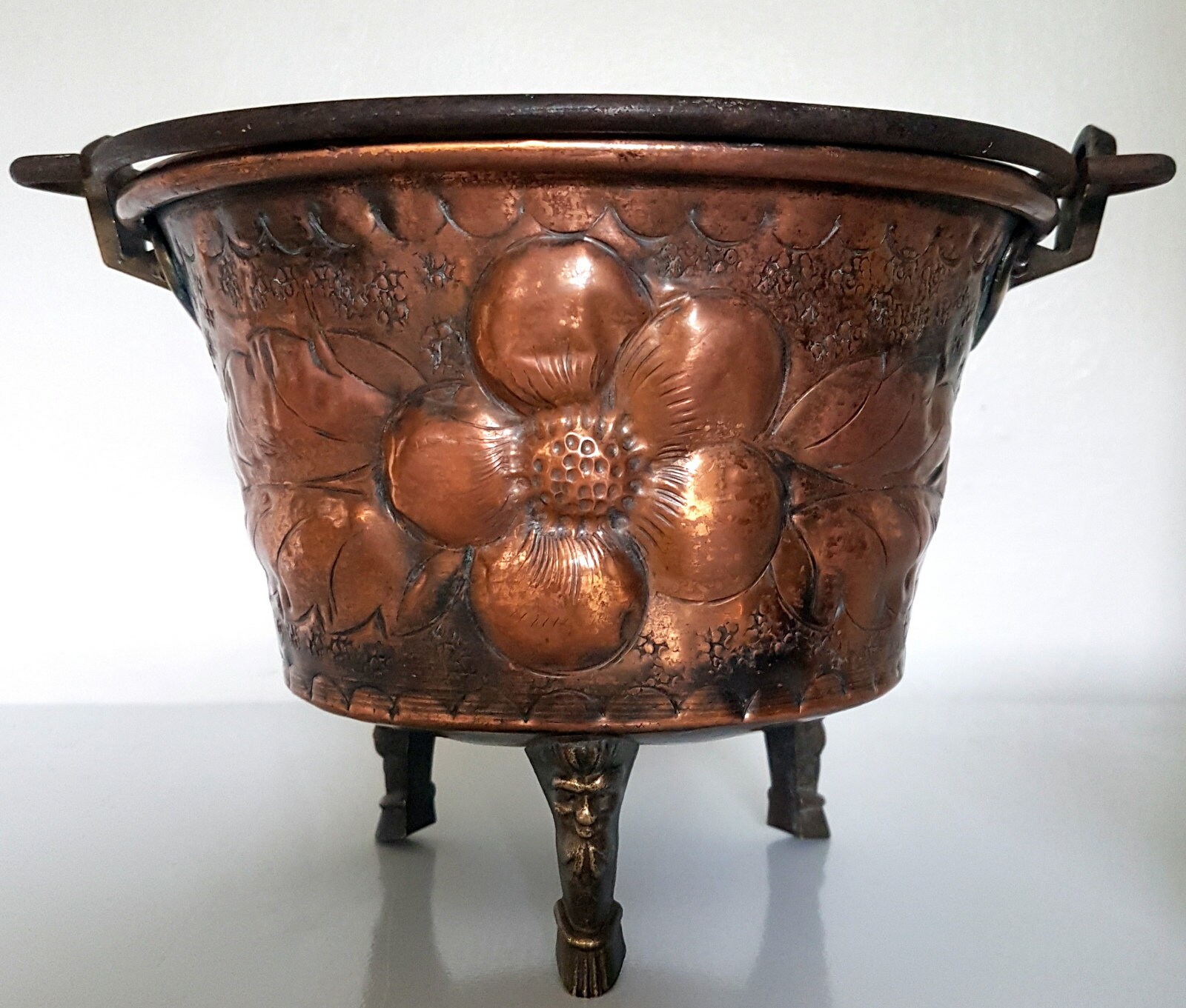 Victorian copper jardinière plant pot fruit pot flower pot Etsy