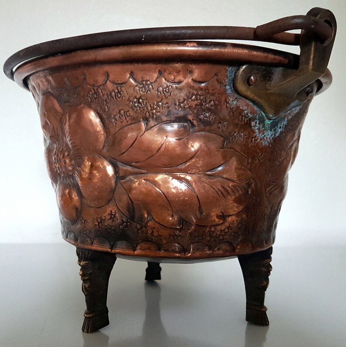 Victorian copper jardinière plant pot fruit pot flower pot Etsy