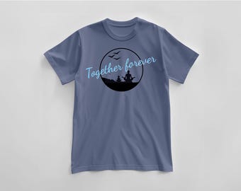 Motivational t-shirt "Together forever"  Cotton 100%