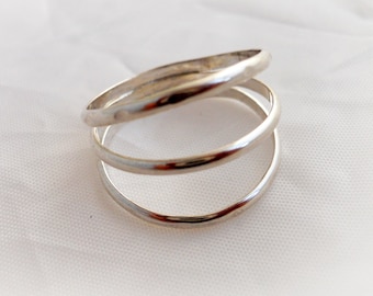 3 Band Ring Solid 925 Sterling Silver