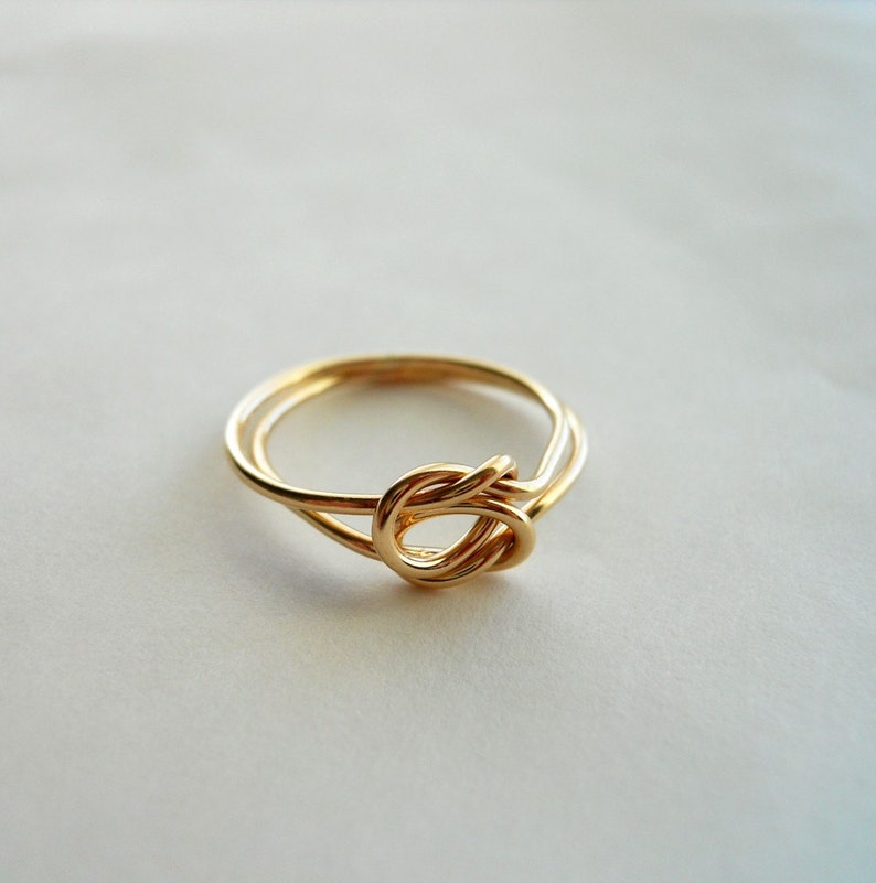Love Knot 14k Gold Filled Infinity Ring image 4