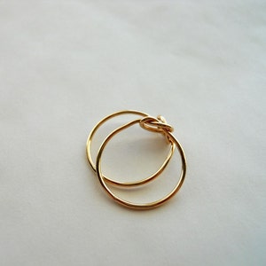 Love Knot 14k Gold Filled Infinity Ring - Etsy