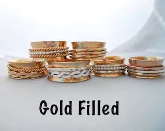 Fidget Spinner Ring - 14k Gold Filled