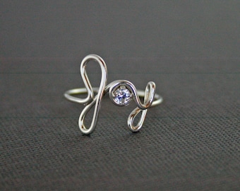 JOY Ring 925 Sterling Silver with Swarovski Crystal