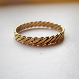 14k Gold Filled Milled Band Ring image 1