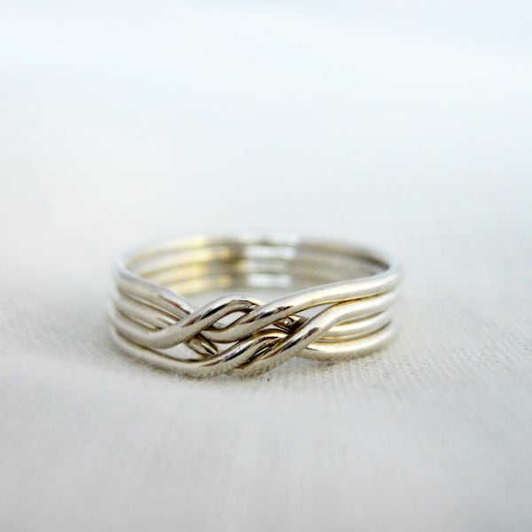 Puzzle Ring - 925 Sterling Silver
