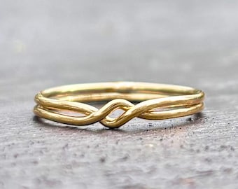 Original Fidget Demi Puzzle Ring - 14k Gold, 14k Rose Gold, or .925 Sterling Silver