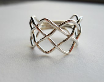 Braid Ring 925 Sterling Silver