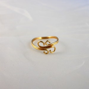 Scroll Toe Ring 14k Gold Filled image 2