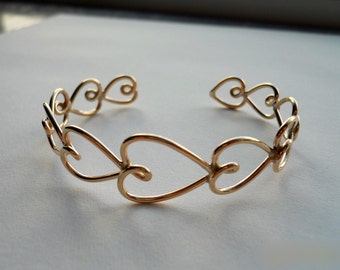 Valentine - Heart Bracelet 14k Gold Filled