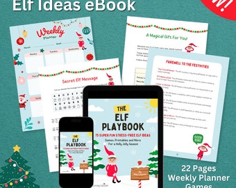 75 Stress-Free Elf Ideas - The Elf Playbook (eBook with Elf Activities and Printables)