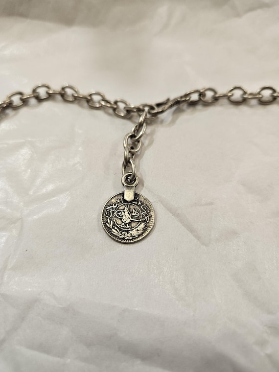 Arabic Silver Statement Necklace - image 4