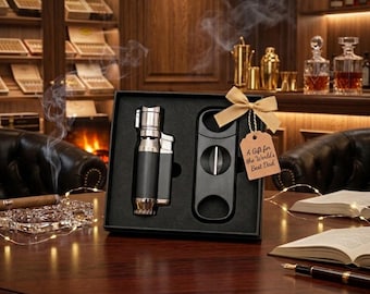 Lighter and cutter set