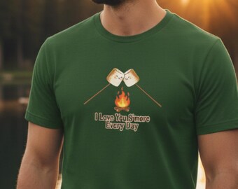 Funny S’mores Lover T-Shirt Camping Pun Graphic Tee Campfire Shirt Gift for Campers Outdoors