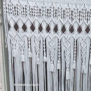 Hand-woven Macrame Wall Hanging Tapestry Door Curtain Cotton Art Tapestry Boho Decoration Bohemia Wedding Backdrop Wall Hanging