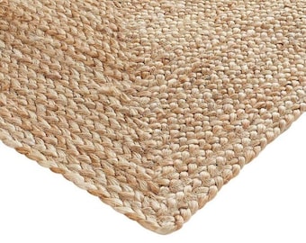 Handmade Braided Jute Rug : Eco Friendly Vegan Home Decor