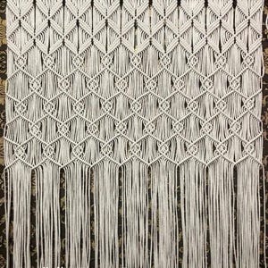 Hand-woven Macrame Wall Hanging Tapestry Door Curtain Cotton Art Tapestry Boho Decoration Bohemia Wedding Backdrop Wall Hanging