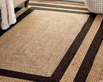 Handmade Jute Braided Area Rug: Eco Friendly Boho Decor