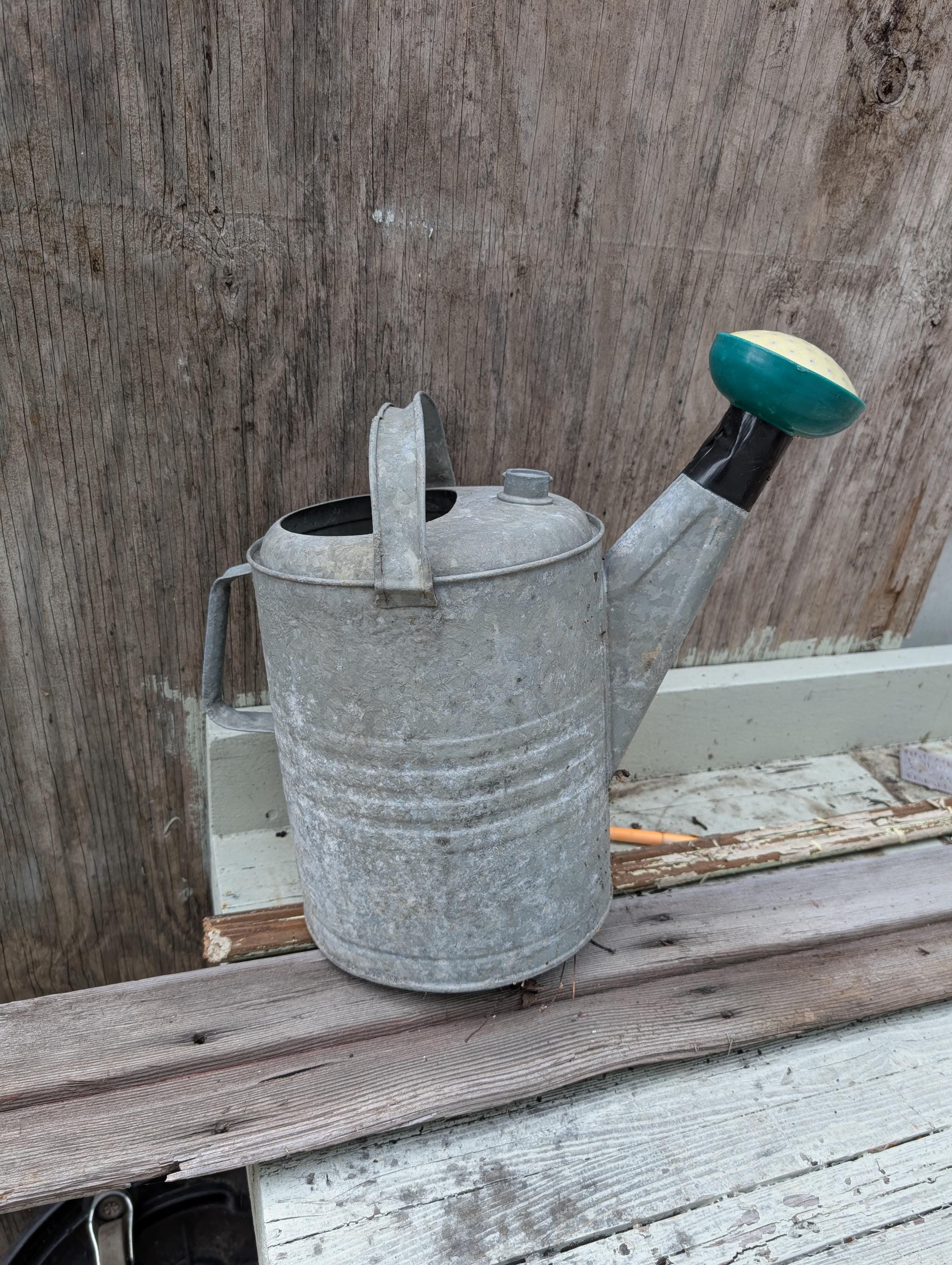 Antique Zinc Galvanized Bucket - Etsy