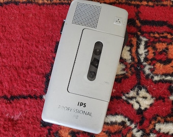 Vintage Philips 488 MiniCassette Voice recorder battery operated