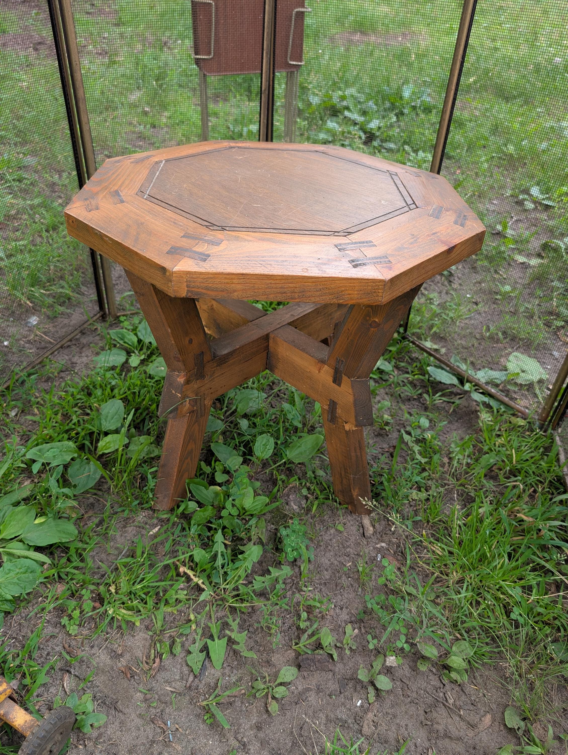 Octagon Antique Side Table - Etsy