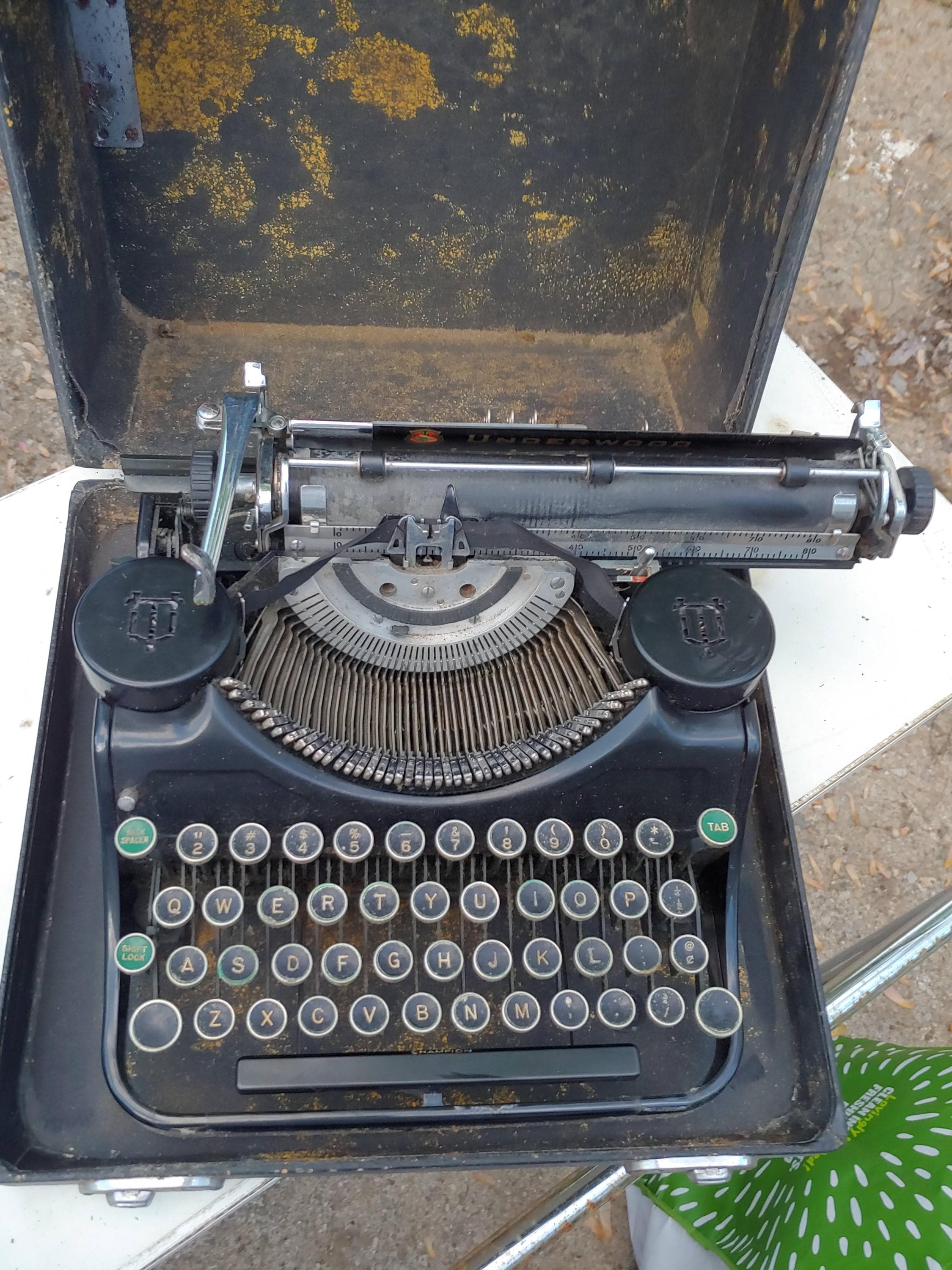 Antique Underwood Typewriter With Case - Etsy