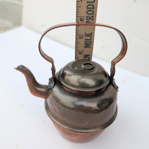 Vintage 1 Liter Weirs Copper Kettle 1930s small teapot primitive