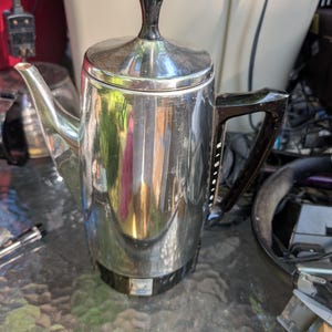 Vintage Presto 12 Cup Coffee Percolator Stainless Steel mid century