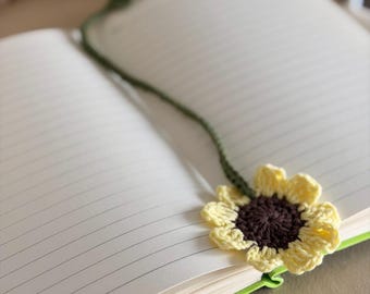 Sunflower Bookmark Crochet Pattern PDF | Crochet Flower Book Accessories | Easy Cute Bookmark | Unique Bookmarks