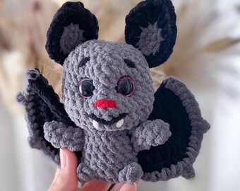 Crochet Bat Pattern PDF | Bat Amigurumi Plush | Halloween Crochet Bat Plushie | Halloween Pattern