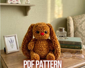 Crochet Bunny Pattern PDF - Bunny Plush Amigurumi Plush - Easy Crochet Toy Pattern - Crochet Amigurumi Pattern