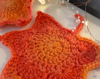 Maple Leaf Pattern Crochet PDF | Fall Crochet Decor Video Tutorial | Autumn Crochet Leaf Pattern | Crochet Coaster Ornament