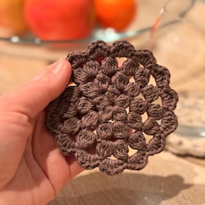 Häkelanleitung Moderner Untersetzer PDF, Basic Anfänger Runder Mug Rug, Boho Tischdeko